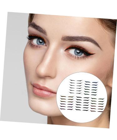 OHPHCALL 36 Pairs Glitter Eyeliner Double Eyelid Sticker Self- Adhesive Eye Line Strip Adhesive Stickers 1 count (Pack of 1) Assorted Color - Buy Online on GoSupps.com