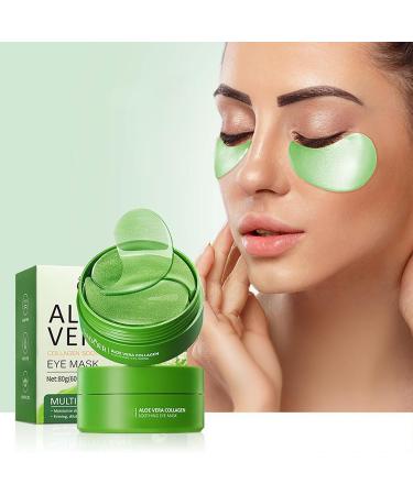 60 Patchs Pour Les Yeux L'Aloe Vera Patchs Anti-Cernes Avec Effet Hydratant Et Anti- ge Anti-Cernes Soulagent Les Poches R duisent La Fatigue - Buy Online on GoSupps.com