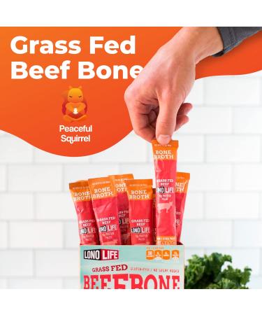 Peaceful Squirrel LonoLife Bone Broth Sticks 3-Pack - 10g Protein | Paleo | Zero Sugar | Collagen | Amino Acids | Gluten Free - 3 Flavors - Buy Online on GoSupps.com