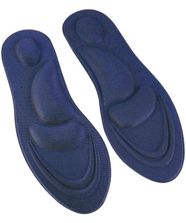 Orthotic Inserts for Flat Feet - Comfortable Arch Support & Shock Absorption - Men's Dark Blue Shoes - Buy Online on GoSupps.com