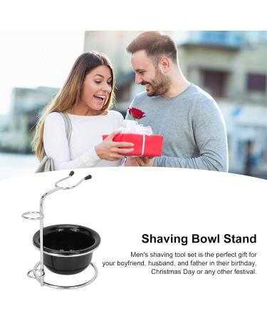 Beard Shaving Bowl Kit for Men | Stainless Steel Razor Brush Stand | Complete Barber Shaving Accessories Set - Buy Online on GoSupps.com
