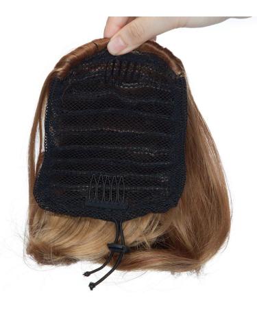 Hepburn Messy Hair Bun Extension, Light Auburn & Dark Brown Ombre Wavy Fashion Updo Scrunchy - Buy Online on GoSupps.com