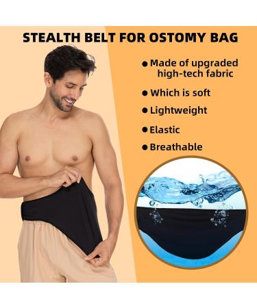 Ostomy Belt | Stealth Belt Covers for Colostomy & Ileostomy Bags - Unisex Support for Comfort & Discretion - Buy Online on GoSupps.com