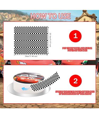 Edible Cake Topping Car - 20cm Cars Tortendeko & Cake Band | Perfect Birthday Decoration for Kids - Buy Online on GoSupps.com