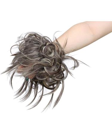 Fashion Tousled Hair Extensions Scrunchie - Brown Blonde Ponytail Wig - Buy Online on GoSupps.com