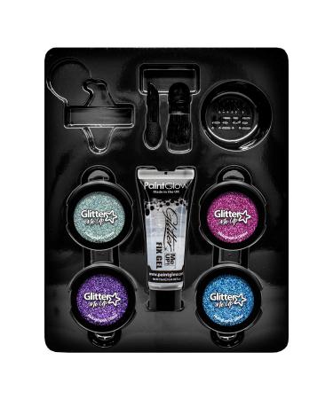 Shop Paintglow Holographic Cosmetic Glitter Shaker Boxset - Festival Ready Glitter Gel for Stunning Looks | International Shipping Available - Buy Online on GoSupps.com