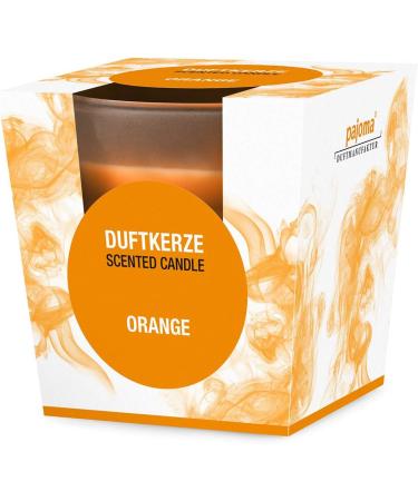 Pajoma Orange Fragrance Candle 4-Pack | Premium Satin Glass | 120g Each | 25-Hour Burn Time | Elegant Gift Packaging - Buy Online on GoSupps.com