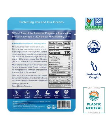 Safe Catch Elite Wild-Caught Low Mercury Tuna Pouch - Pack of 12, 3oz - Gluten-Free, Keto, Non-GMO, Kosher, Paleo, High Protein Snack - Buy Online on GoSupps.com