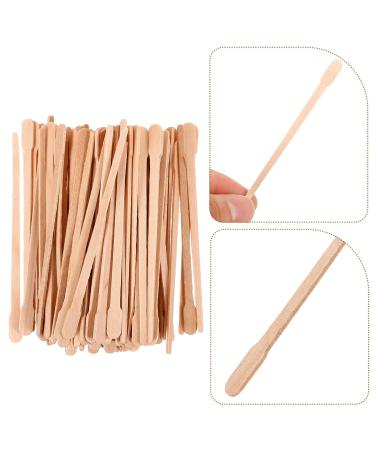 100 Wood Wax Pencils - Salon Quality Eyebrow Wax Chopsticks & Spatulas for Hair Body & Smooth Skin - Buy Online on GoSupps.com