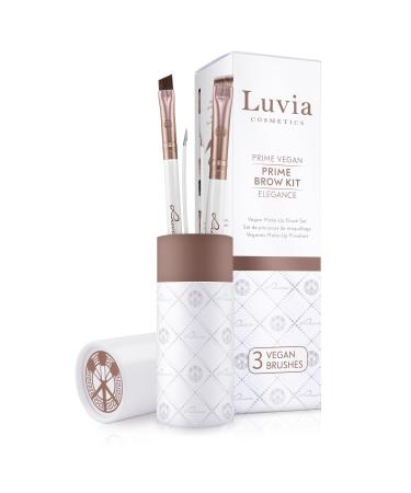 Eyebrow brush set Luvia Prime Brow Kit - Brush Set Make-up brush & tweezers 3 vegan cosmetic brushes - Buy Online on GoSupps.com