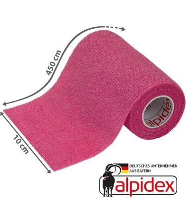 Buy Alpidex 6 Rolls Self-Adhesive Elastic Bandage Tape 10cm x 4.5m - Pink Pet Wrap for Dogs Horses & Humans - International Shipping Available - Buy Online on GoSupps.com