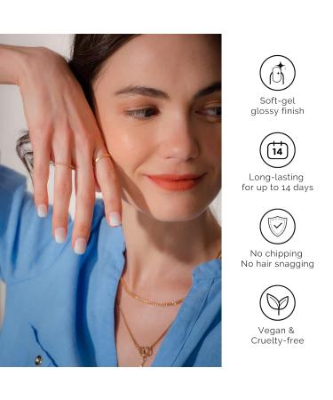 Nailog Nail Wraps - 20 Pcs Semi Cured Nail Polish Stickers for Long-Lasting Gel Finish Nail Art - Mademoiselle Collection - Buy Online on GoSupps.com