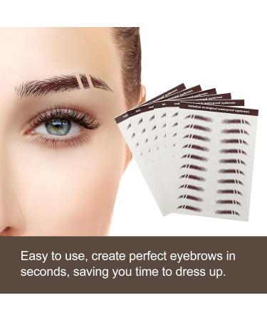 Beavorty 6pcs eyebrow stickers stickers Authentic Fake Eyebrows Eyebrow Transfer Stickers 4d hair - Buy Online on GoSupps.com