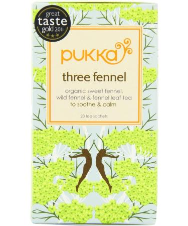 Pukka Herbs Three Fennel Tea 20 Sachets - CLF-PUK-535 - Buy Online on GoSupps.com