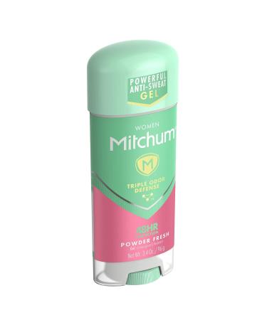 Mitchum Women's Clear Gel Powder Fresh Anti-Perspirant Deodorant 3.40 oz - Pack of 2 - Buy Online on GoSupps.com