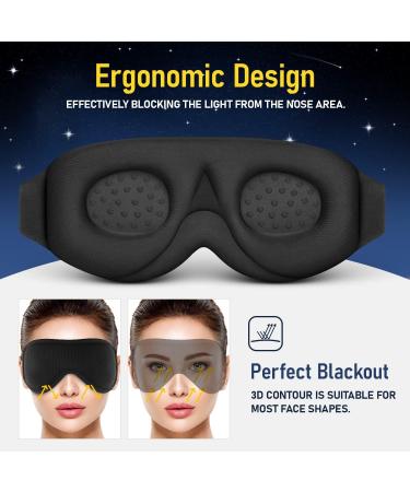 Blackout Sleep Mask for Men and Women | Light Blocking Eye Mask for a Restful Sleep - Buy Online on GoSupps.com
