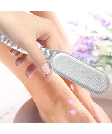 Foot Brush Scrubber 2-in-1 Multi Purpose Callus Remover - Foot Rasp for Cracked Heel Reduces Calluses & Corns Foot File for Foot Care Wet/Dry Feet Transparent - Buy Online on GoSupps.com