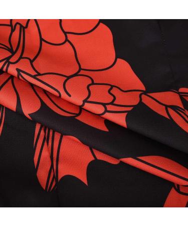 Ganfancp Women's Sexy Slim Tie Dye 2 Piece Outfit Set - Red Summer Shirt with Shorts - X-Large - Buy Online on GoSupps.com