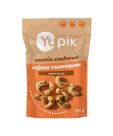 Yupik Salted Maple Cosmic Cashews 170 g Crunchy Savory Snack Made with Natural Ingredients Cashews Maple Syrup Quinoa Chia Seeds Sea Salt Perfect for Parties & Special Occasions