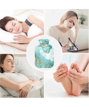 Marble Hot Water Bottle with Cover - 1L Pain Relief for Hands & Feet | Heat & Cold Therapy - Buy Online on GoSupps.com