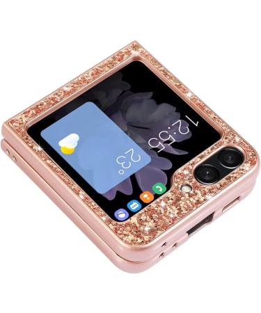 Tivenfezk Glitter Shell for Samsung Galaxy Z Flip 5 - Silver Glossy Sparkling Bling Case | Ultra-Thin Shockproof Protective Cover - Buy Online on GoSupps.com