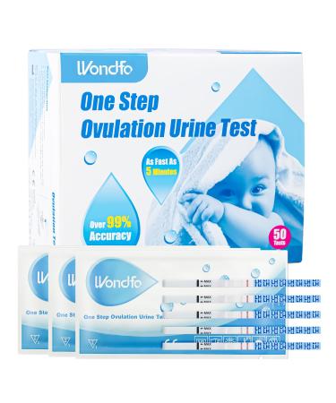 Wondfo Ovulation Tests Strips 50 LH Ovulation Test Strips Fertility Predictor Testing OPK for Trying to Conceive