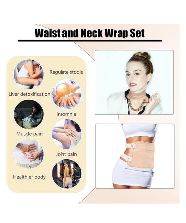 Reusable Castor Oil Pack - Skin-Friendly Adjustable & Washable Wrap for Neck & Waist | Perfect for All Skin Tones - Buy Online on GoSupps.com