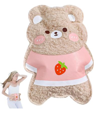 Cute Bear Hot Water Bottle 180ml - Soft Mini Hand Warmer for Home & Office Use | Hot & Cold Compress - Buy Online on GoSupps.com