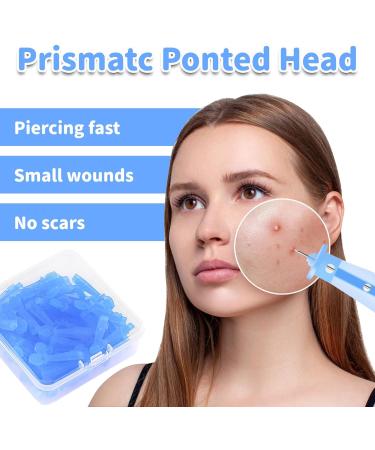 Professional 60 Piece Set - Milien Remover for Home Beauty Salon - Skin Tag Remover - ABS Blue Tool - Comedone Removal - Whitehead Remover - Buy Online on GoSupps.com