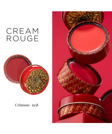 Besame Cosmetics Crimson Cream Rouge - 1938 | 2-in-1 Lip and Cheek Tint | Long Wearing Matte Finish | Vegan Makeup - Buy Online on GoSupps.com