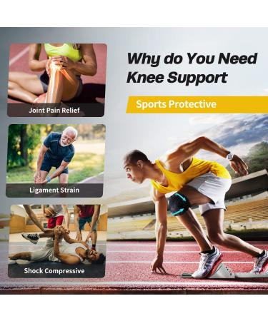 Adjustable Knee Brace with Side Stabilizers | Compression Sleeve for Meniscus Tear & Knee Pain Relief | ACL MCL Injury Recovery Support for Men & Women - Buy Online on GoSupps.com