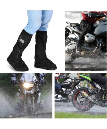 Buy Waterproof Motorcycle Rain Over Shoes - XL Black | Best Scooter & Bike Shoe Cover for Rainy & Snowy Days - Buy Online on GoSupps.com