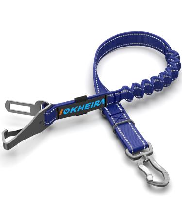 IOKHEIRA Dog Seat Belt Adjustable Dog Belt for Car with Universal Plug & Locking Bar Ocean Blue - Buy Online on GoSupps.com