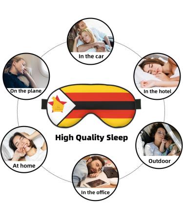 Flag of Zimbabwe Soft Eye Mask - Comfortable Light Blocking Sleep Mask for Side Sleepers - Buy Online on GoSupps.com