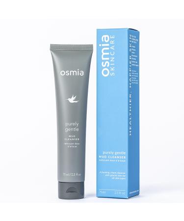 Osmia Skincare - Natural Purely Gentle Mud Cleanser | Aloe, Clay, Honey, Chamomile, Licorice Root | Strengthen, Detoxify, Soothe | Clean Beauty For Healthy Skin (2.5 fl oz | 75 ml)