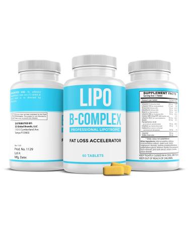 Lipo B-Complex Lipo BC (60 Tablets) Manufactured by Legere Pharmaceuticals for ES Global. Mobilize Fat Naturally with Nutrients.