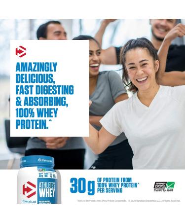 Dymatize Nutrition Athlete's Whey Vanilla Shake 1.75 lb - High Protein Supplement - Buy Online on GoSupps.com