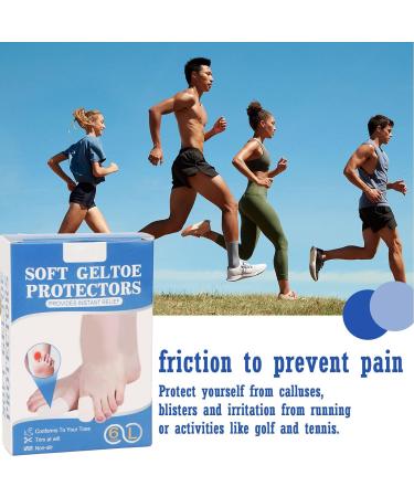 6pcs Soft Gel Toe Protectors with 5pcs Care Patch - Toe Caps & Sleeve for Calluses, Blisters, and Irritations - Buy Online on GoSupps.com
