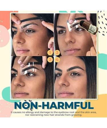  Chagoo Eyebrow Stamp 1 Step Eyebrow Stamp and Shaping Kit Waterproof Eyebrow Stamp Eyebrow Stamp and Shaping Kit for Women (Black-Brown) - Buy Online on GoSupps.com