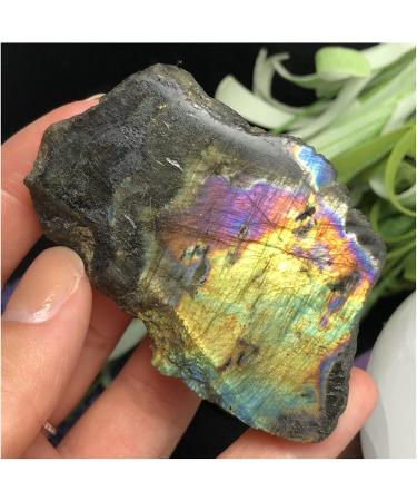 Natural Labrador Minerals Half-polishing Crystal Moonstone Flash Floor Slice Decorating Stone ZJGIDTEM - Buy Online on GoSupps.com