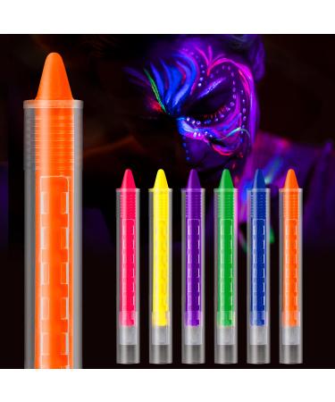 Nebulaglam 6 colors UV BodypaTing UV color make -up neon UV children's blackmail set face paint make -up set carnival carnival halloween Christmas make -up c# 6 colors