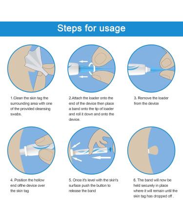 AQSQWQ Skin Tag Treatment Kit Auto Skin Tag Remover Kit Wart Removal Kit 2-8mm 2 in 1 Skin Tag Treatment Kit Suitable for All Body Parts - Buy Online on GoSupps.com