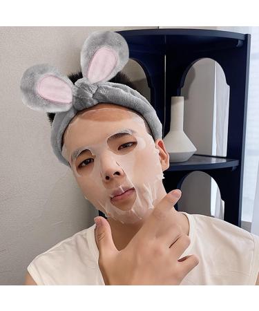 3 face washing headbands makeup headbands women's plush elastic soft headbands face washing makeup sports beauty shower fluffy lovely headbands - Buy Online on GoSupps.com
