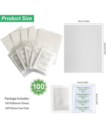 Detoxification Plaster Feet - 100PCs Detox Foot Patch for Stress Relief Deep Sleep & Improved Blood Circulation - Buy Online on GoSupps.com