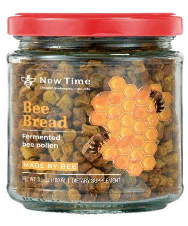 Fresh Organic Bee Bread - 3.5 oz (100 g) Natural Fermented Pollen - Superfood for Immunity Energy & Vitality Boost (Perga Ambrosia)