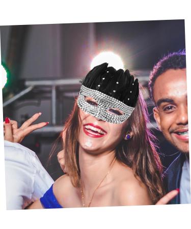Beaupretty Decor Masquerade Mask Unique Mask Cosplay Mask for Adults Half Mask Creative Mask Party Accessory Rhinestone Mask for Party Carnival Mask Prop Halloween Rhinestones Party Supplies - Buy Online on GoSupps.com