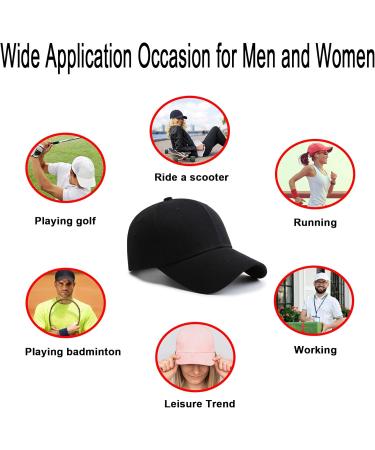 PFFY 2-Pack Grey+Black Baseball Cap Golf Dad Hat for Men and Women - Buy Online on GoSupps.com