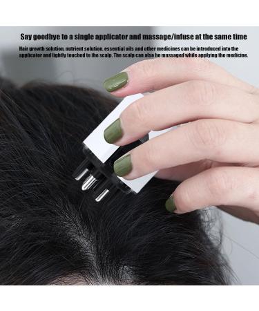 Getewily Hair Oil Applicator | Portable Scalp & Head Massage Device | Liquid Head Comb for At Home & On-the-Go Use - White - Buy Online on GoSupps.com