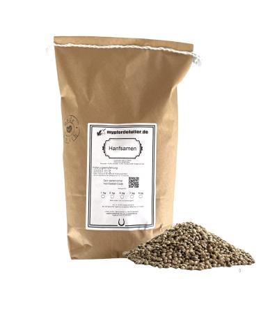 My horse lining hemp seeds - hempnuts completely - 100% pure hemp for horses without additives - supports airways fur & joints - contains unsaturated fatty acids (Omega 3 & 6) - (2000 g) 2 kg (1 Pack)