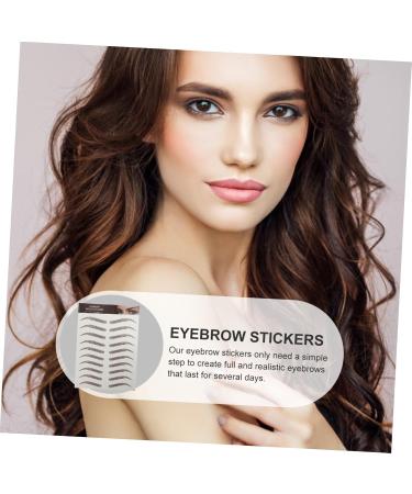 POPETPOP 9 Sheets Waterproof Eyebrow Stickers False Eyebrows for Women Imitation Eyebrow Natural Cosmetic 6d - Buy Online on GoSupps.com